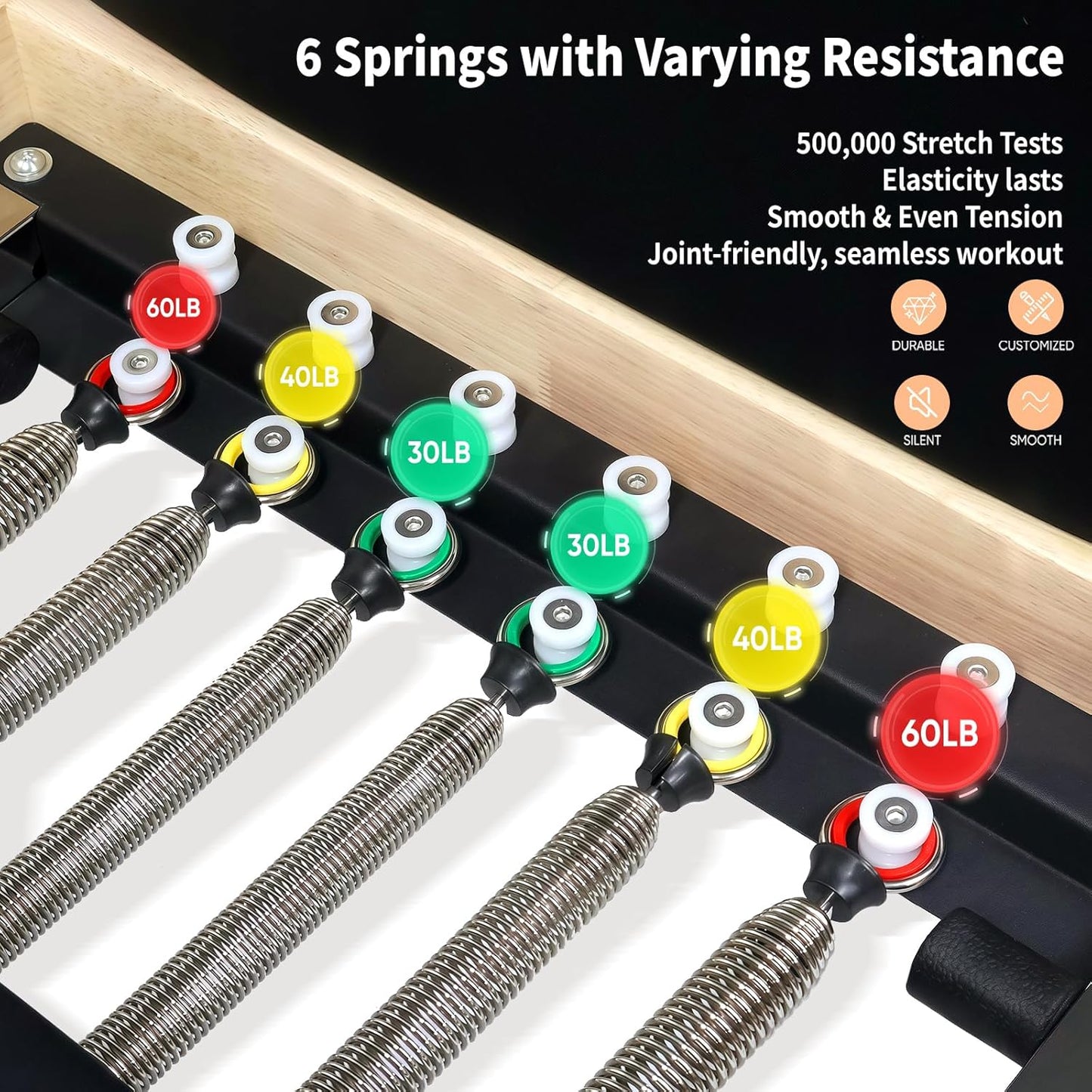 Foldable Pilates Reformer DL30