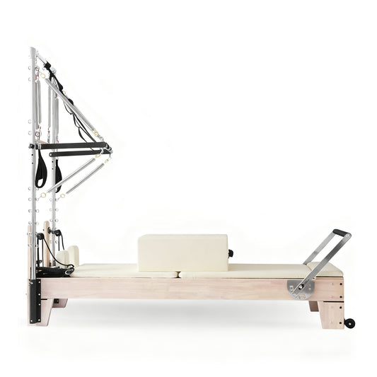 Pilates Reformer with Tower - White