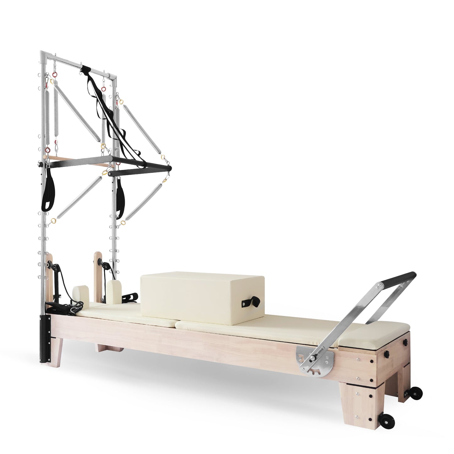 Pilates Reformer with Tower - White