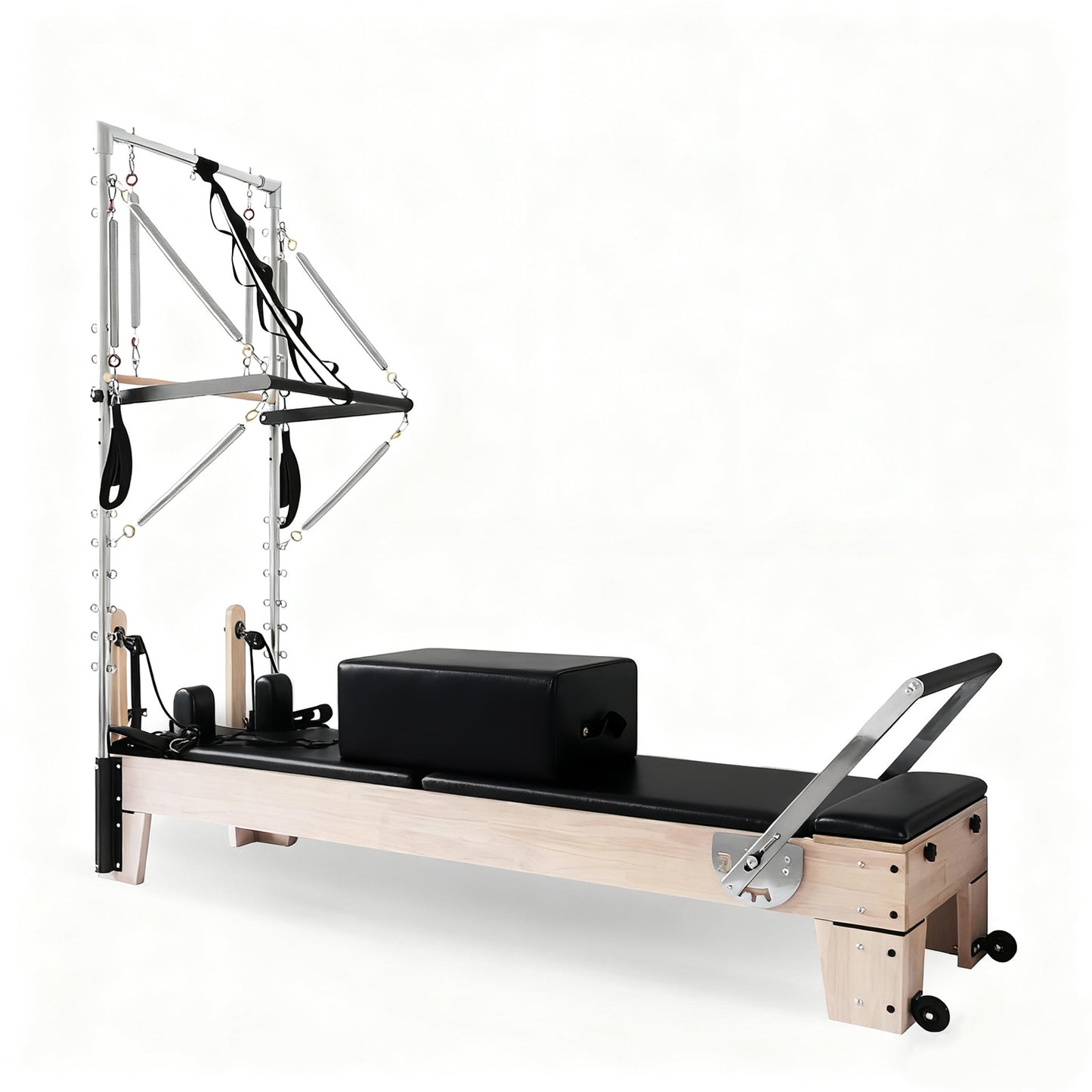 Pilates Reformer with Tower - Black