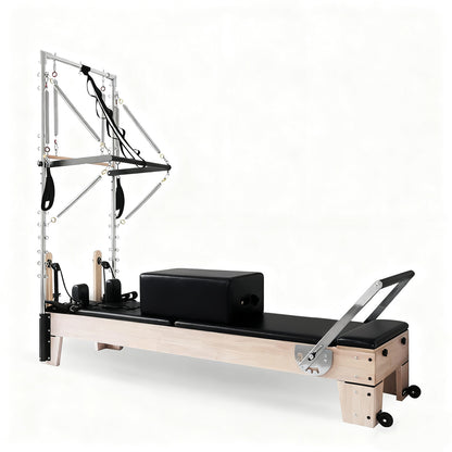 Pilates Reformer with Tower - Black