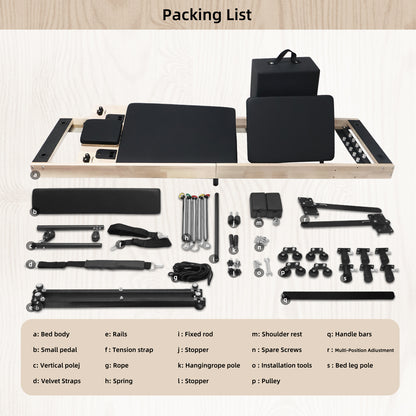 Pilates Reformer with Adjustable Height