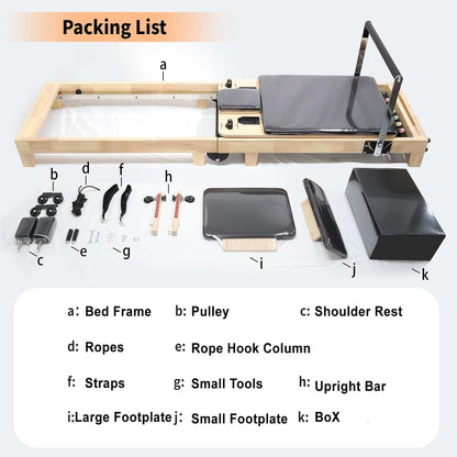 Foldable Pilates Reformer DL30