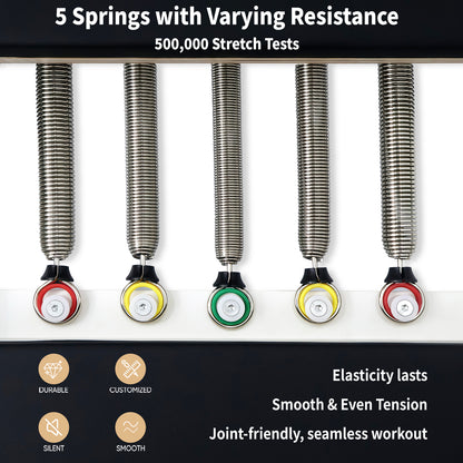 Aluminum Foldable Pilates Reformer DL13 - White