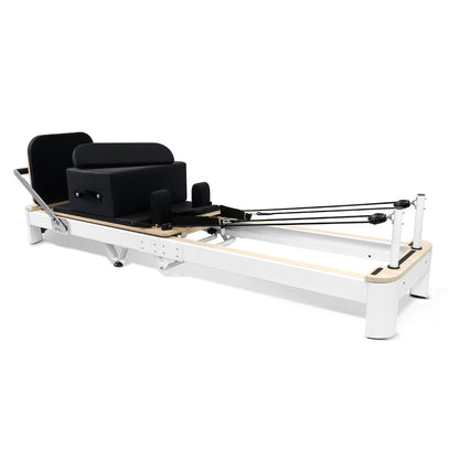 Aluminum Foldable Pilates Reformer DL13 - White