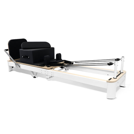 Aluminum Foldable Pilates Reformer DL13 - White