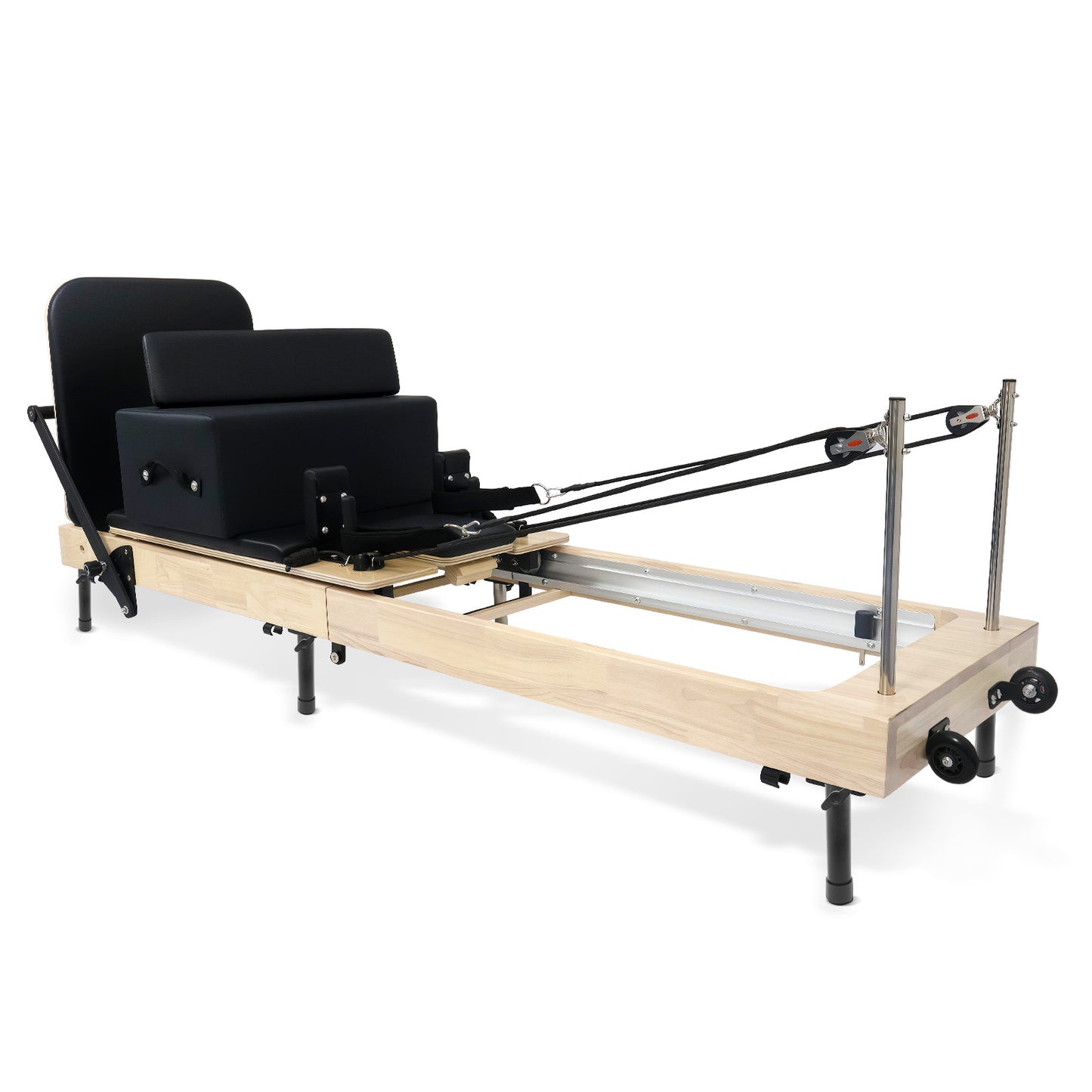 Foldable Pilates Reformer DY10 Black Legs