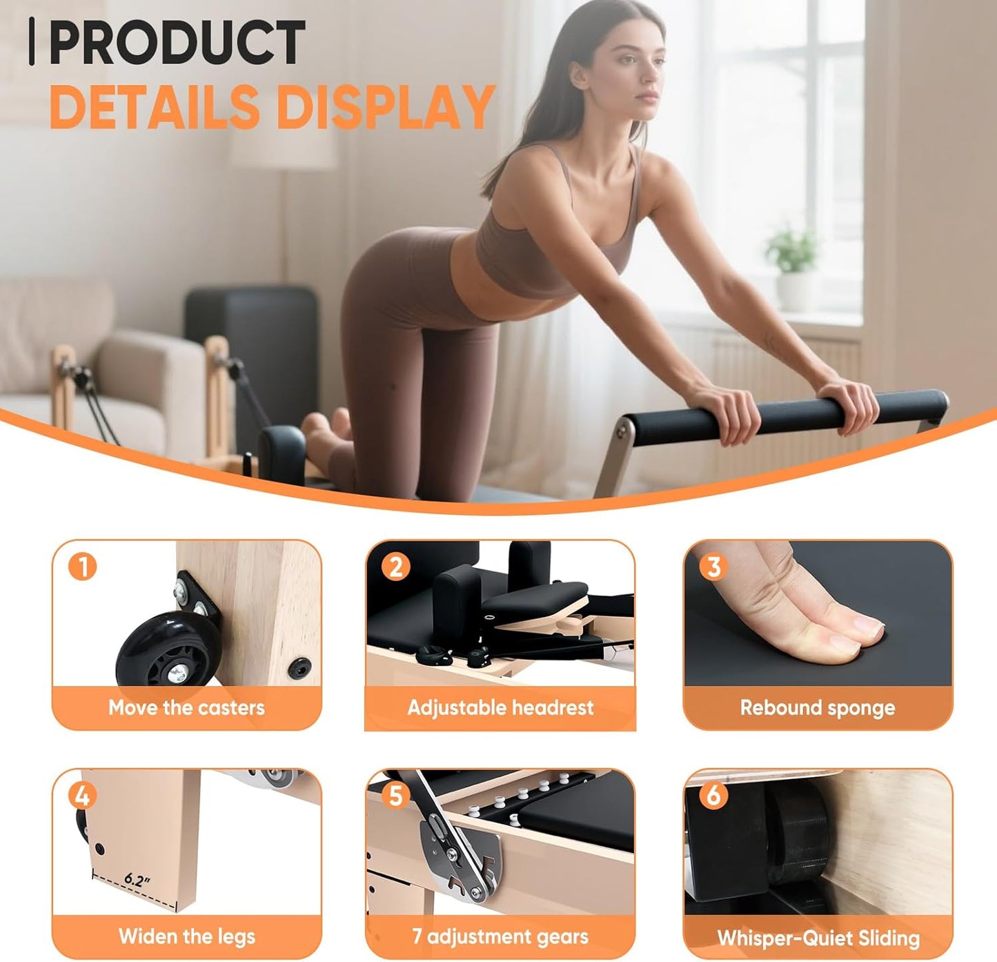 Commercial Pilates Reformer MT07