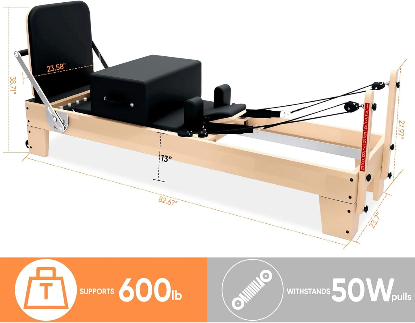 Commercial Pilates Reformer MT07